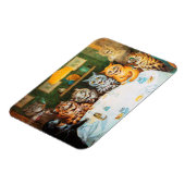 シガー及びブランデー、ルイWainを楽しんでいる猫 マグネット (左側)