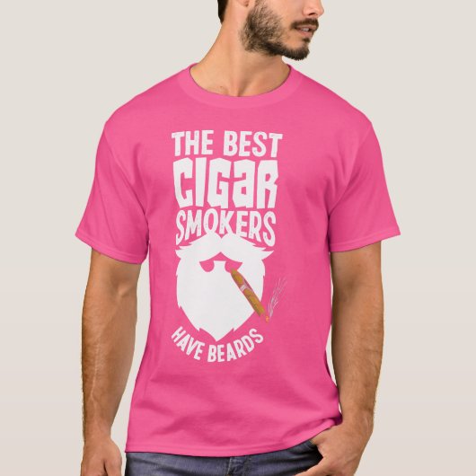 シガー最高のプの喫煙者はシガーおもしろいモを持つ Tシャツ (正面)