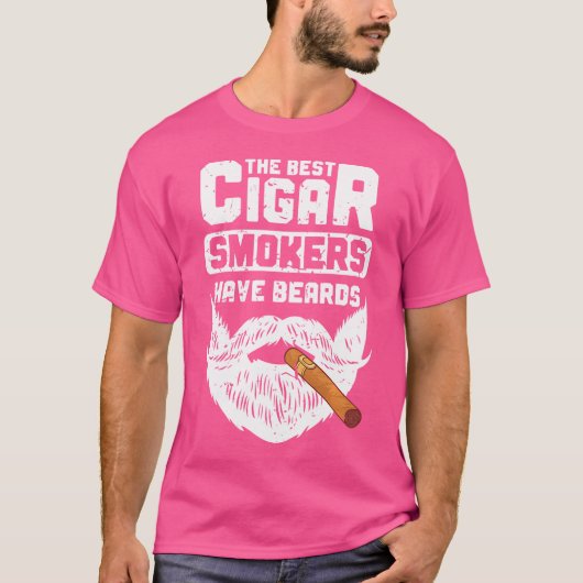 シガー最高のプの喫煙者はシガーの喫煙者に向いている Tシャツ (正面)