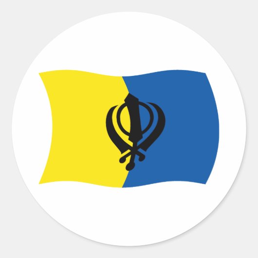 シキズム国旗のシール ラウンドシール (正面)