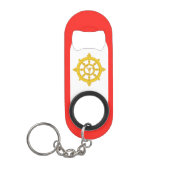 シキム国旗 キーホルダー栓抜き (正面)