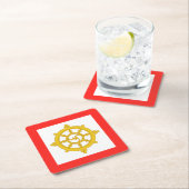 シキム国旗 スクエアペーパーコースター (インサイチュ)