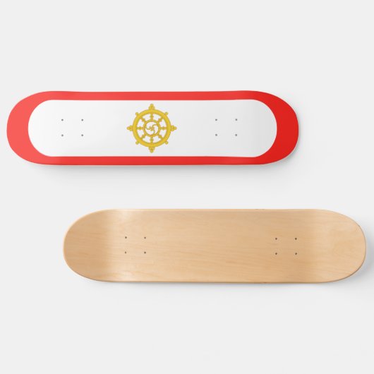シキム国旗 スケートボード (横)