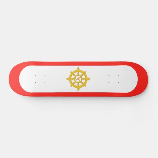 シキム国旗 スケートボード (横)