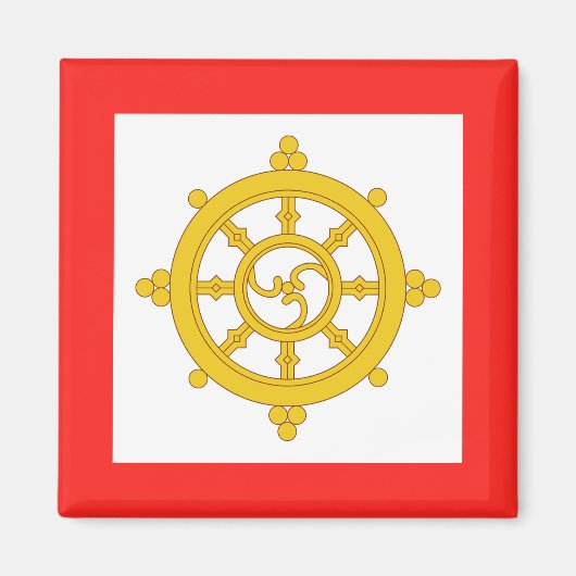 シキム国旗 マグネット (正面)