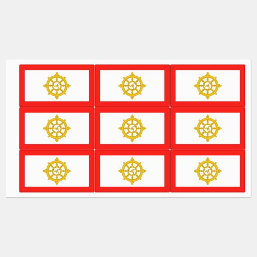 シキム国旗 ラベル (シート)