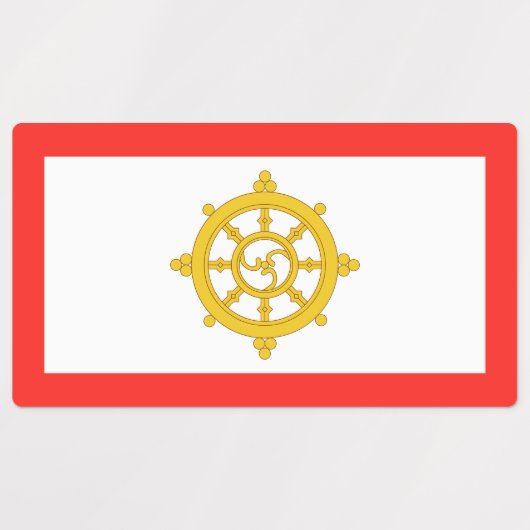 シキム国旗 ラベル (デザイン2)