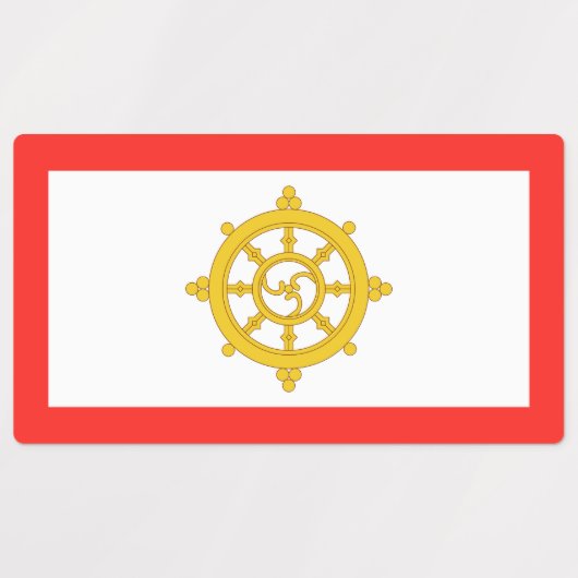 シキム国旗 ラベル (デザイン1)