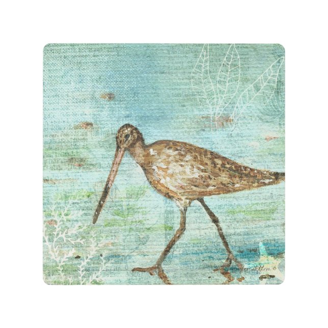 シギビーチ メタルプリント (正面)