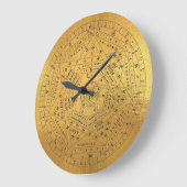 シギラムデイエメシギルオカルトペンタグラム金ゴールド ラージ壁時計 (傾斜)