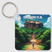 シギリヤ岩の要塞スリランカ キーホルダー (正面)