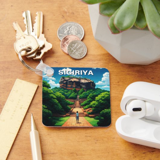 シギリヤ岩の要塞スリランカ キーホルダー (デスク)