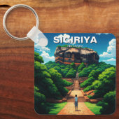 シギリヤ岩の要塞スリランカ キーホルダー (正面)