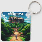 シギリヤ岩の要塞スリランカ キーホルダー (裏面)