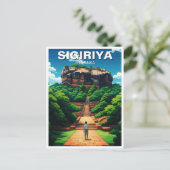 シギリヤ岩の要塞スリランカ ポストカード (スタンド正面)