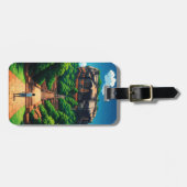 シギリヤ岩の要塞スリランカ ラゲッジタグ (正面横)