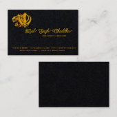 シクカンダパンジャビカルサシーク文字の記号 名刺 (正面/裏面)