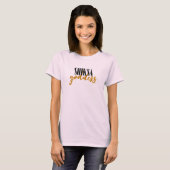 シクサの女神 ユダヤ 90年代 タイポグラフィー スローガン Tシャツ (正面フル)