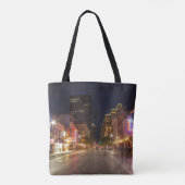 シクス通りアットダスクインダウンタウンオースティンテキサス州 トートバッグ (裏面)