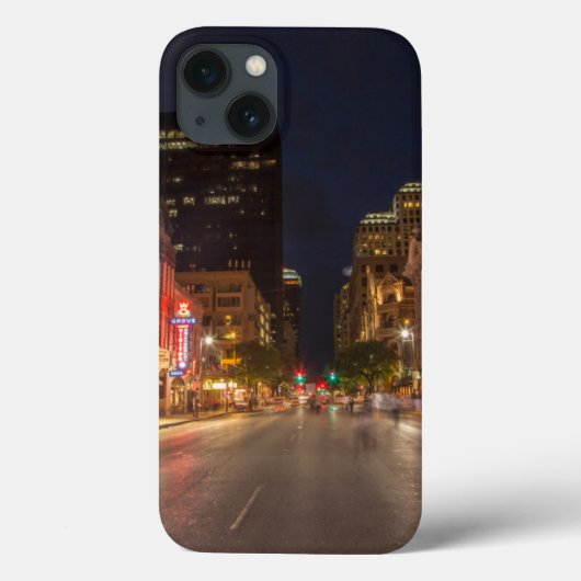 シクス通りアットダスクインダウンタウンオースティンテキサス州 Case-Mate iPhoneケース (裏面)
