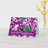 シクパーソナライズされたクラメン結婚65周年 カード (黄色い花)