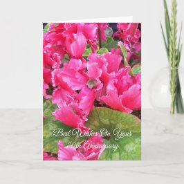 シクパーソナライズされたクラメン結婚70周年 カード