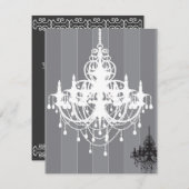シクラシックャンデリア招待状 招待状 (正面/裏面)