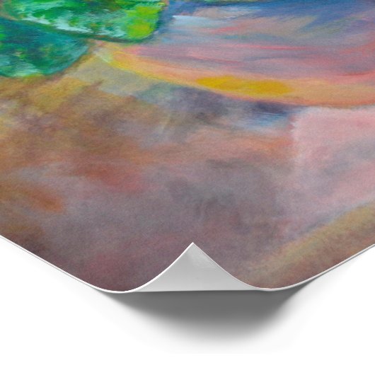 シクラメンの生殖による静物生活 ポスター (角)