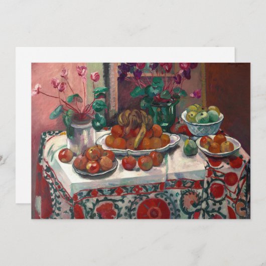 シクラメンの静物詩 | アンリマンギン (正面/裏面)