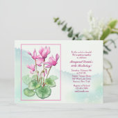 シクラメンフラワーズ招待状 招待状 (スタンド正面)