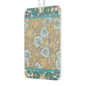 シクラメンブルーアールヌーボー花壁紙 カーエアーフレッシュナー (左)