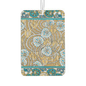 シクラメンブルーアールヌーボー花壁紙 カーエアーフレッシュナー (裏面)