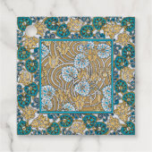 シクラメンブルーアールヌーボー花壁紙 フェイバータグ (正面)