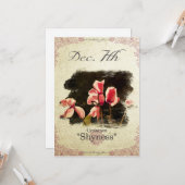 "シクラメン" 12月7日の誕生日の花 カード (正面/裏面インサイチュ)