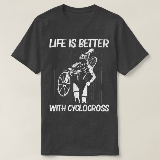 シクロカッコいいロスデザイン女子男性へバイクレーススポー Tシャツ (デザイン正面)