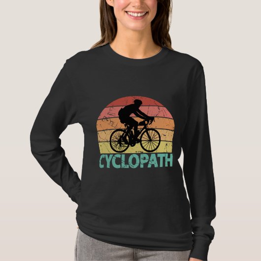 シクロパスおもしろいサイクリング Tシャツ (正面)