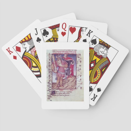 シクロプスの目に穴を開けているFr 606 f.11ウリッセース トランプ (裏面)