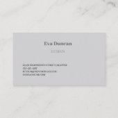 シクロメンの花 名刺 (裏面)