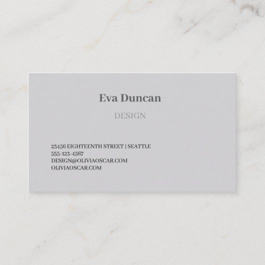 シクロメンの花 名刺 (裏面)