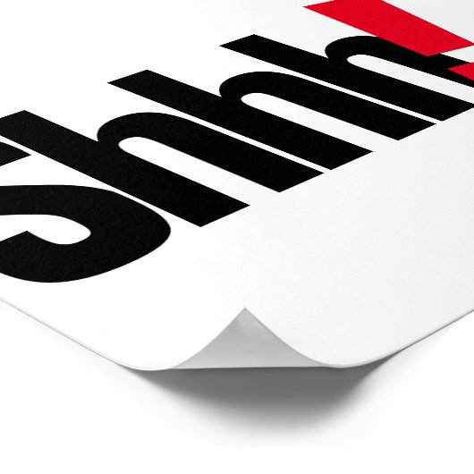 シクールーおもしろいシンボルや象徴かなりゾーン勉強エリアポスター ポスター (角)