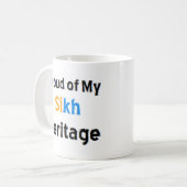 シク教の伝統 コーヒーマグ コーヒーマグカップ (正面左)