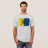 シク教の旗のTシャツ Tシャツ (正面フル)