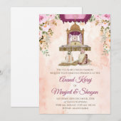 シク教の結婚式招待状 & アナンド・カラジのウェディングカード 招待状 (正面/裏面)