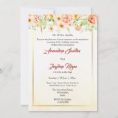 シク教の結婚式招待状　パンジャブ語の結婚式招待状 招待状 (裏面)