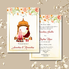 シク教の結婚式招待状　パンジャブ語の結婚式招待状 招待状