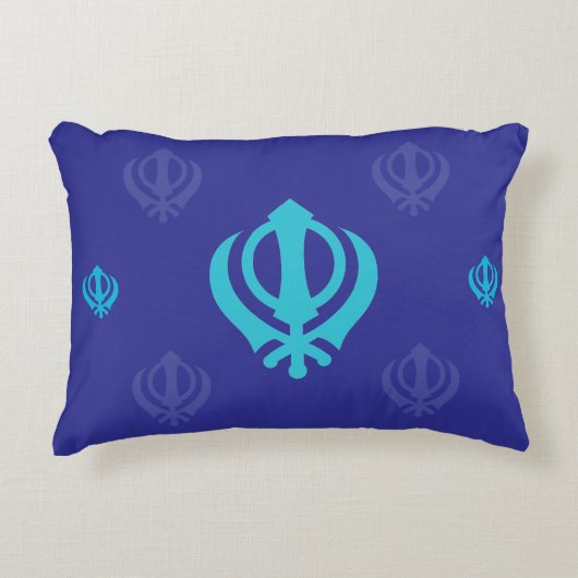 シク・ハンダ記号 アクセントクッション (正面)