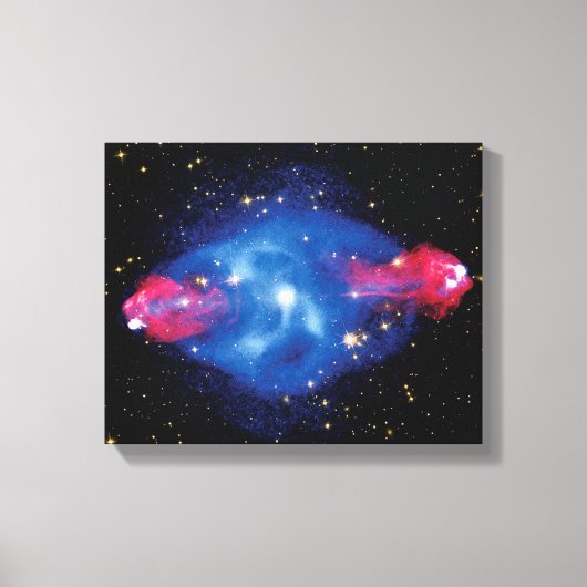 シグナスA銀河X線モンタージュ宇宙写真 キャンバスプリント (正面)