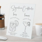 シグナモダングカクテルのスクリプト 台座サイン (インサイチュ)