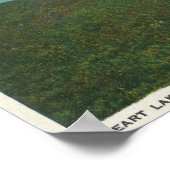 シグナルヒルからのホワイトフェイスMtのビュー、ハート ポスター (角)