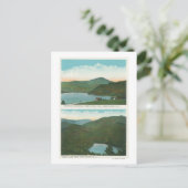 シグナルヒルからのホワイトフェイスMtのビュー、ハート ポストカード (スタンド正面)